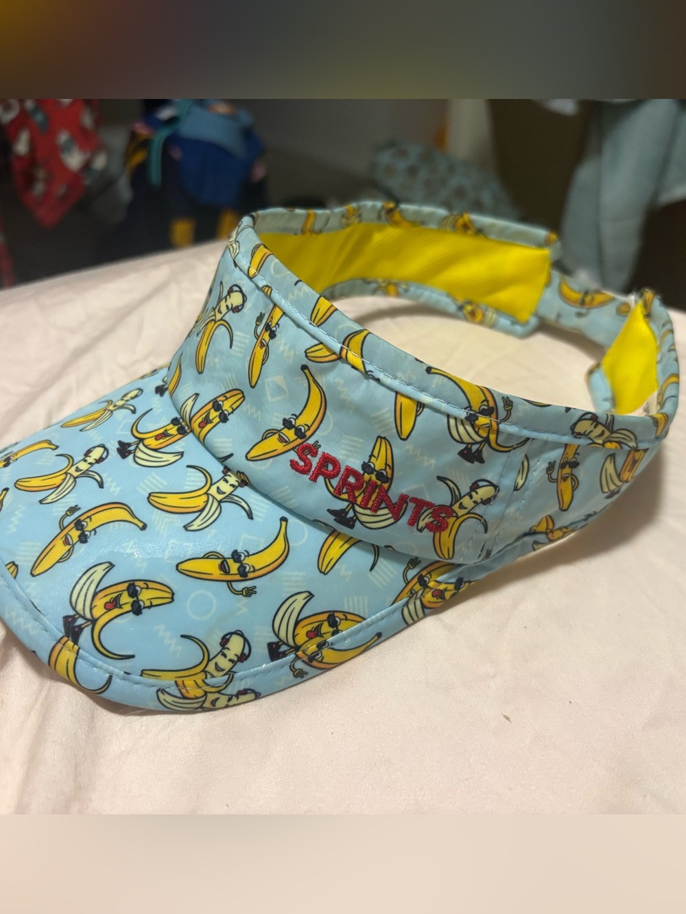 Sprints Bananas Running Visor Blue Yellow Unisex